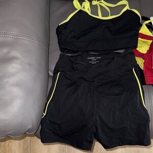 Black and Yellow Activewear Set